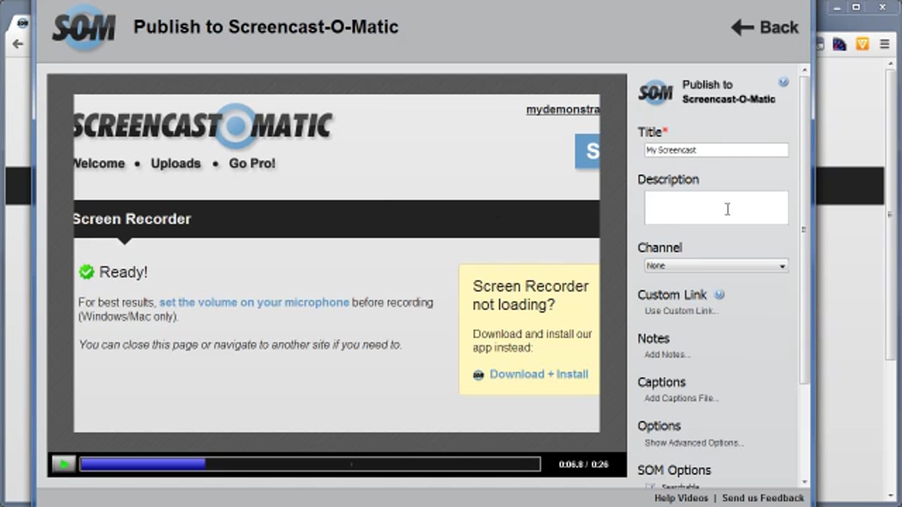 screencast o'matic download